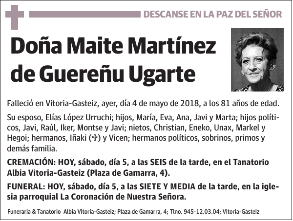 Maite Martínez de Guereñu Ugarte