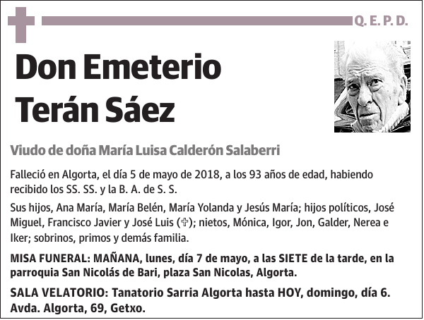 Emeterio Terán Sáez