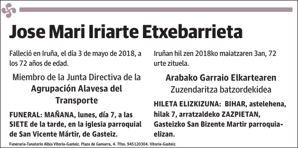 Jose Mari Iriarte Etxebarrieta