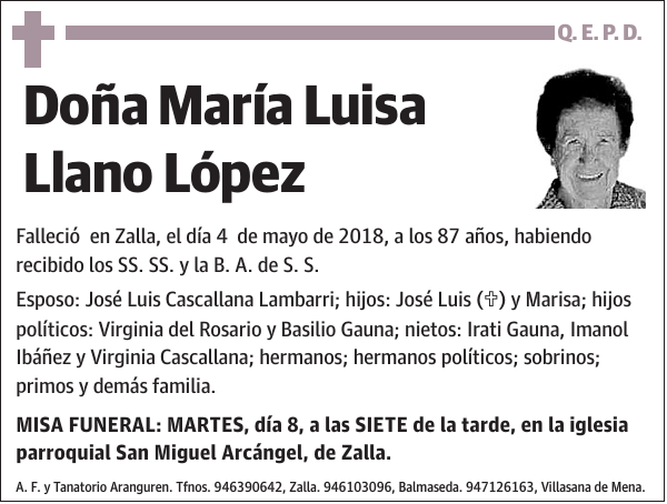 María Luisa Llano López