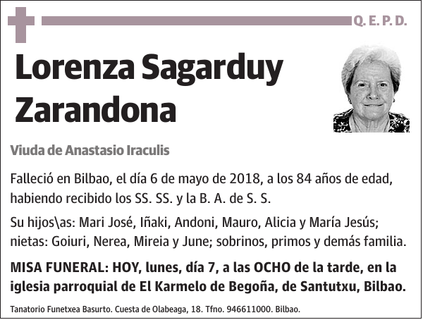 Lorenza Sagarduy Zarandona