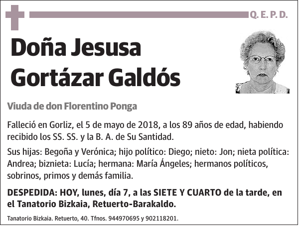 Jesusa Gortázar Galdós