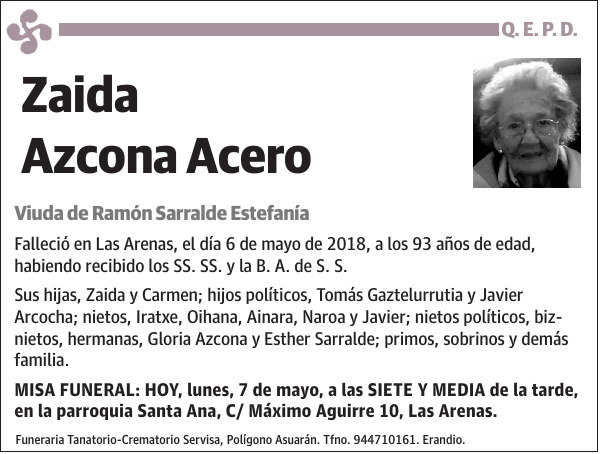 Zaida Azcona Acero