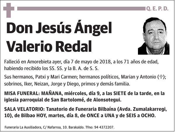 Jesús Ángel Valerio Redal