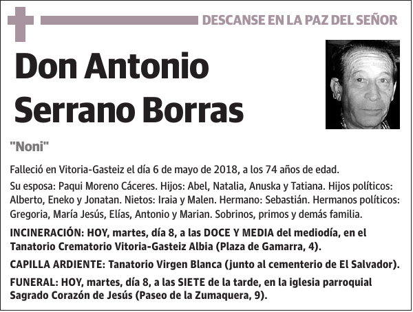 Antonio Serrano Borras