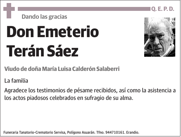 Emeterio Terán Sáez