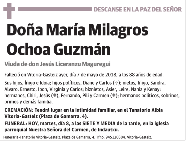 María Milagros Ochoa Guzmán