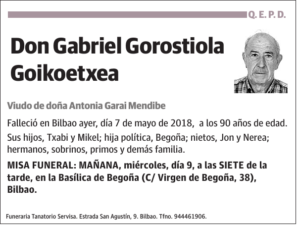 Gabriel Gorostiola Goikoetxea