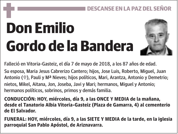 Emilio Gordo de la Bandera