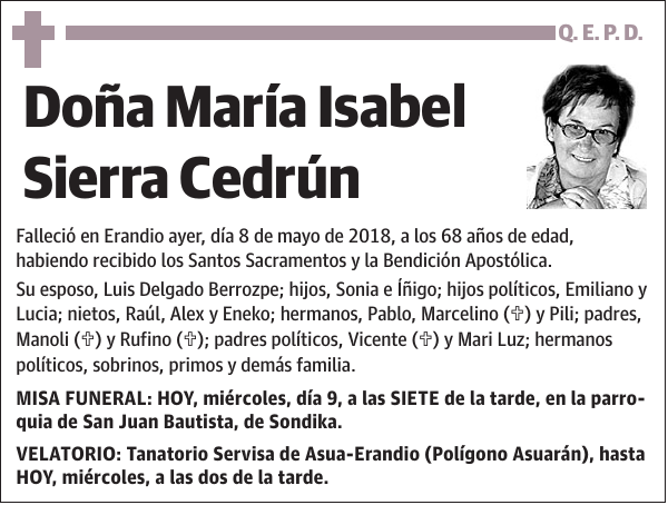 María Isabel Sierra Cedrún