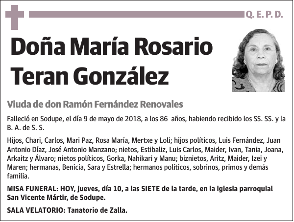 María Rosario Teran González