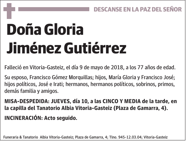 Gloria Jiménez Gutiérrez