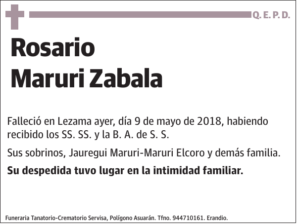 Rosario Maruri Zabala