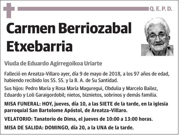 Carmen Berriozabal Etxebarria