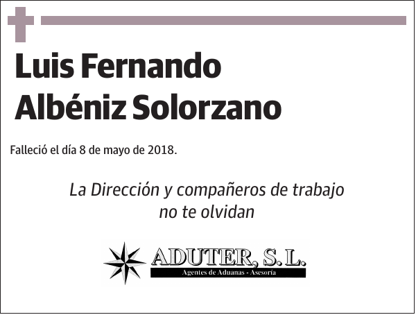 Luis Fernando Albéniz Solorzano