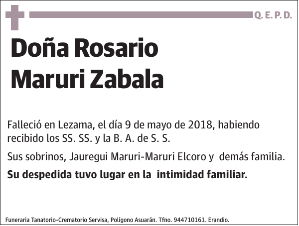 Rosario Maruri Zabala