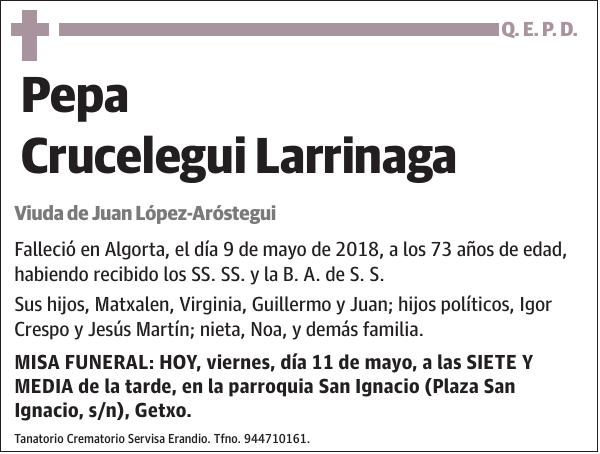 Pepa Crucelegui Larrinaga