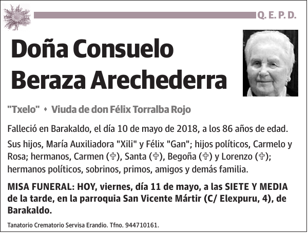 Consuelo Beraza Arechederra