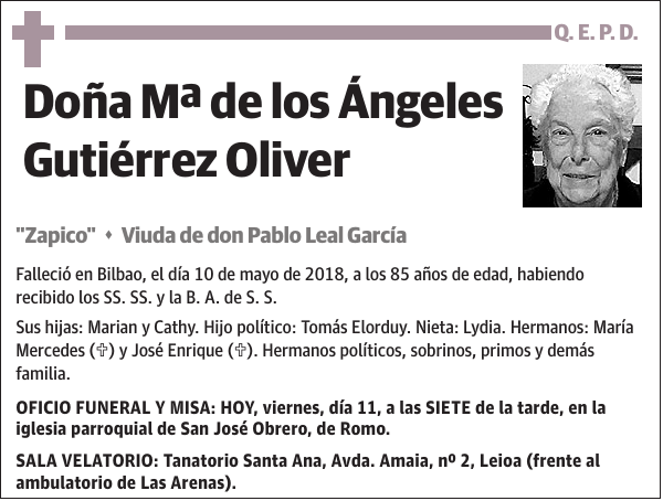 Mª de los Ángeles Gutiérrez Oliver