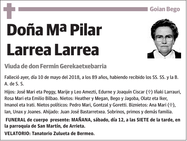 Mª Pilar Larrea Larrea