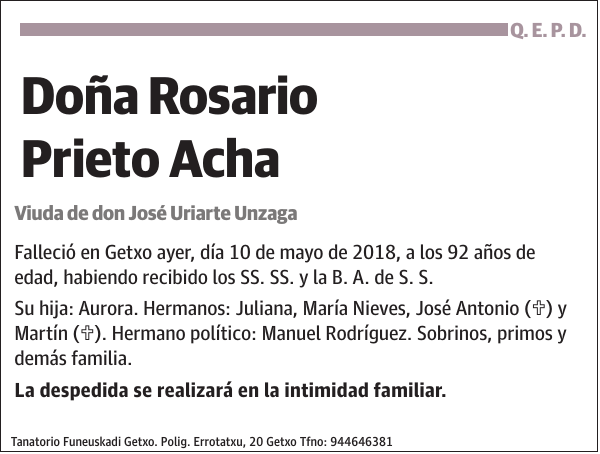 Rosario Prieto Acha