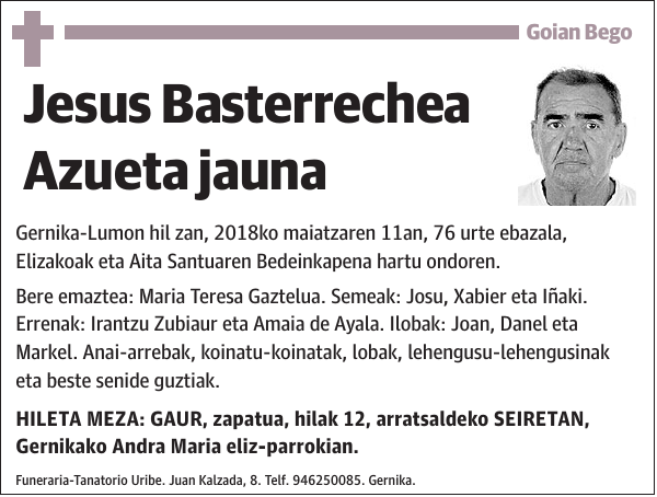 Jesus Basterrechea Azueta