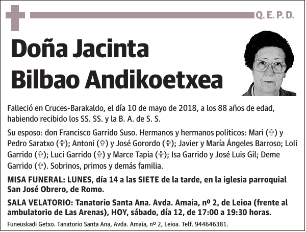 Jacinta Bilbao Andikoetxea