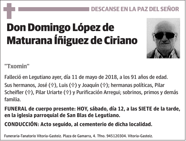 Domingo López de Maturana Íñiguez de Ciriano