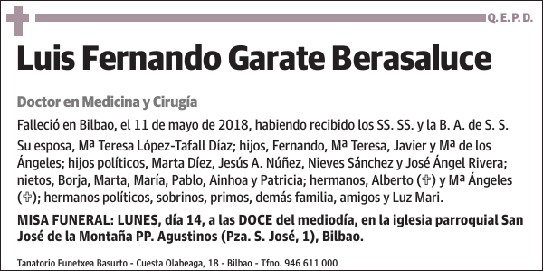 Luis Fernando Garate Berasaluce