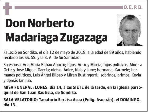 Norberto Madariaga Zugazaga