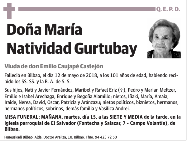 María Natividad Gurtubay