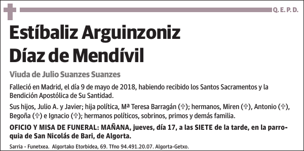 Estíbaliz Arguinzoniz Díaz de Mendívil