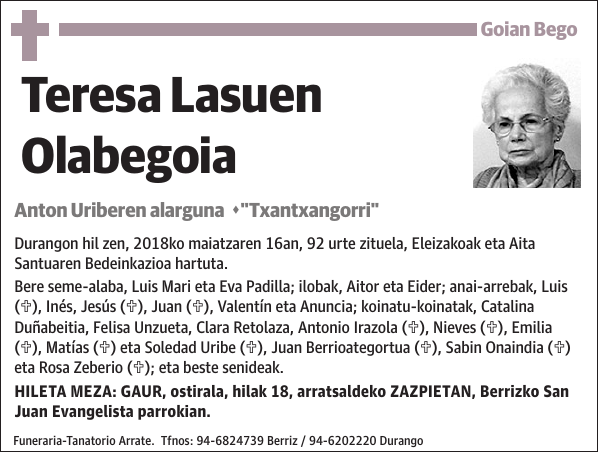 Teresa Lasuen Olabegoia