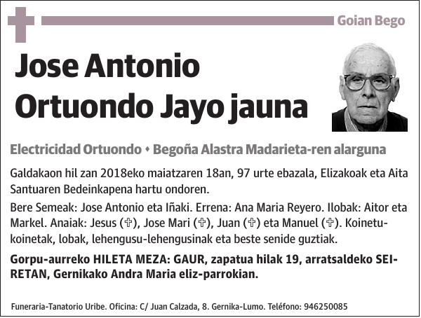 Jose Antonio Ortuondo Jayo