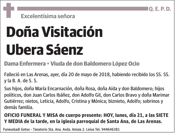 Visitación Ubera Sáenz