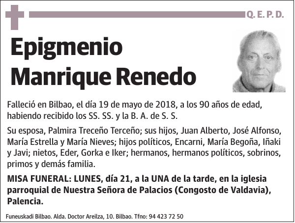 Epigmenio Manrique Renedo