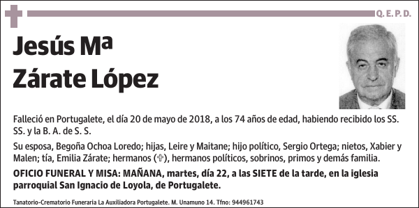 Jesús Mª Zárate López