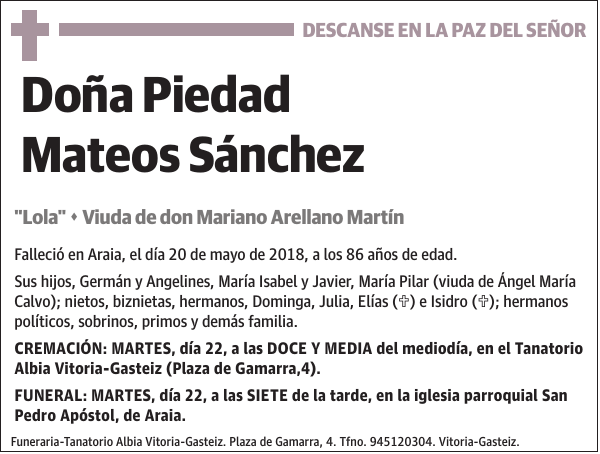 Piedad Mateos Sánchez