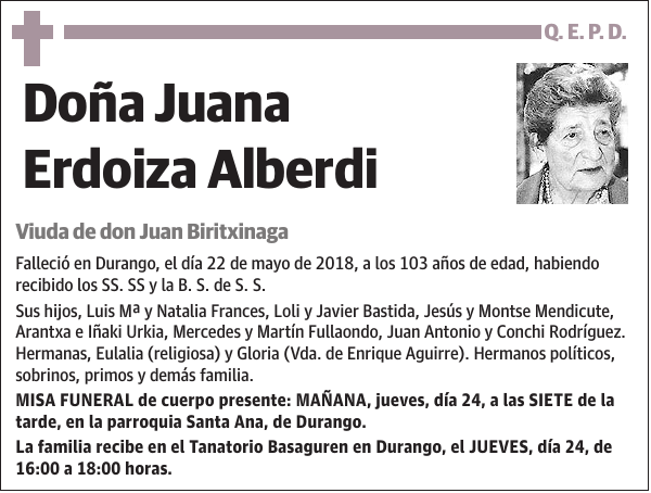 Juana Erdoiza Alberdi