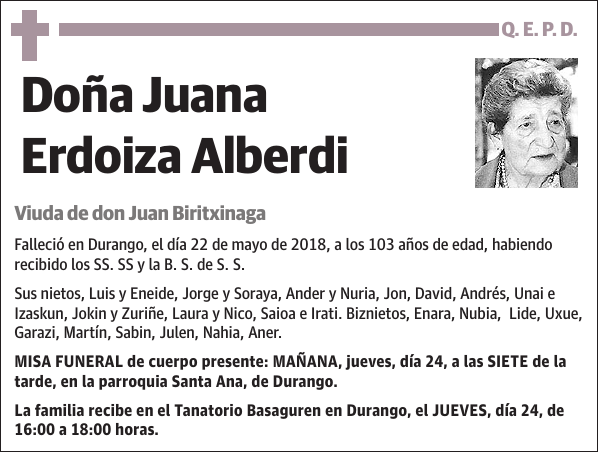 Juana Erdoiza Alberdi