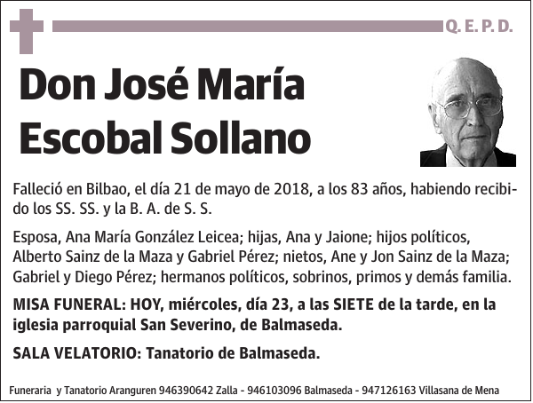 José María Escobal Sollano