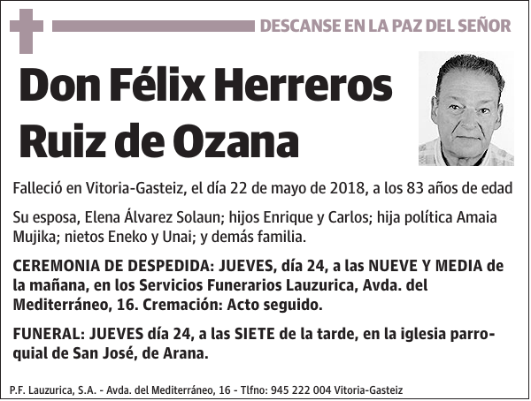 Félix Herreros Ruiz de Ozana