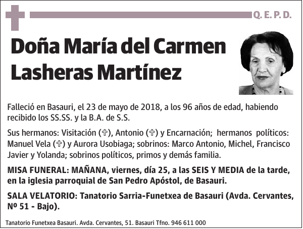 María del Carmen Lasheras Martínez