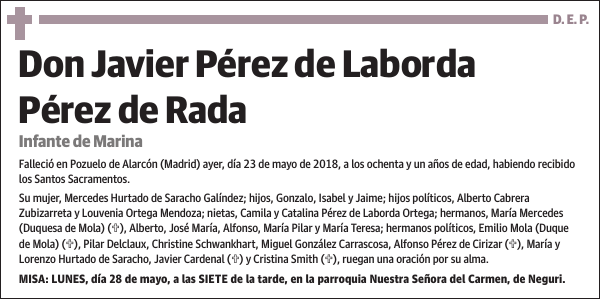 Javier Pérez de Laborda Pérez de Rada