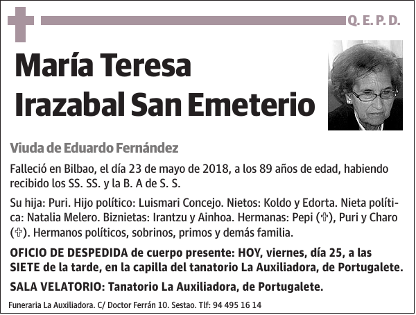 María Teresa Irazabal San Emeterio