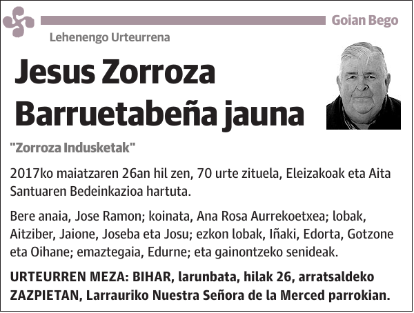 Jesus Zorroza Barruetabeña