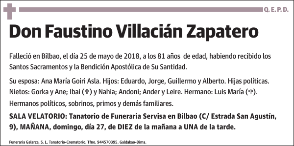 Faustino Villacián Zapatero