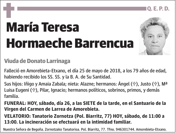 María Teresa Hormaeche Barrencua