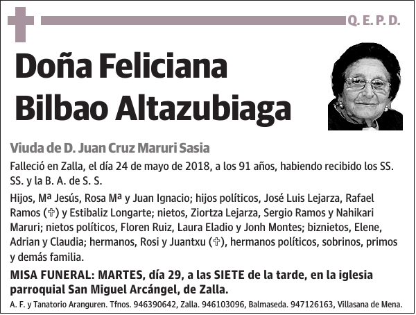 Feliciana Bilbao Altazubiaga