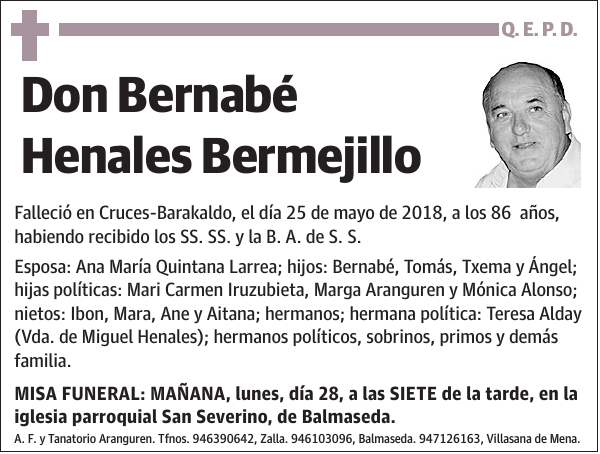 Bernabé Henales Bermejillo